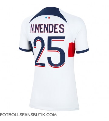 Paris Saint-Germain Nuno Mendes #25 Replika Bortatröja Damer 2023-24 Kortärmad